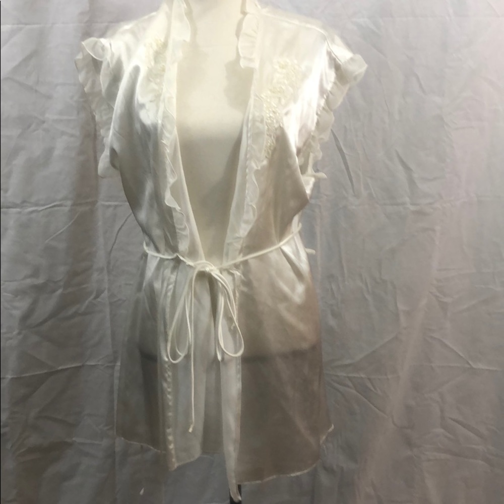 3/$20 Linea Donatella Bridal Robe Lingerie Size L